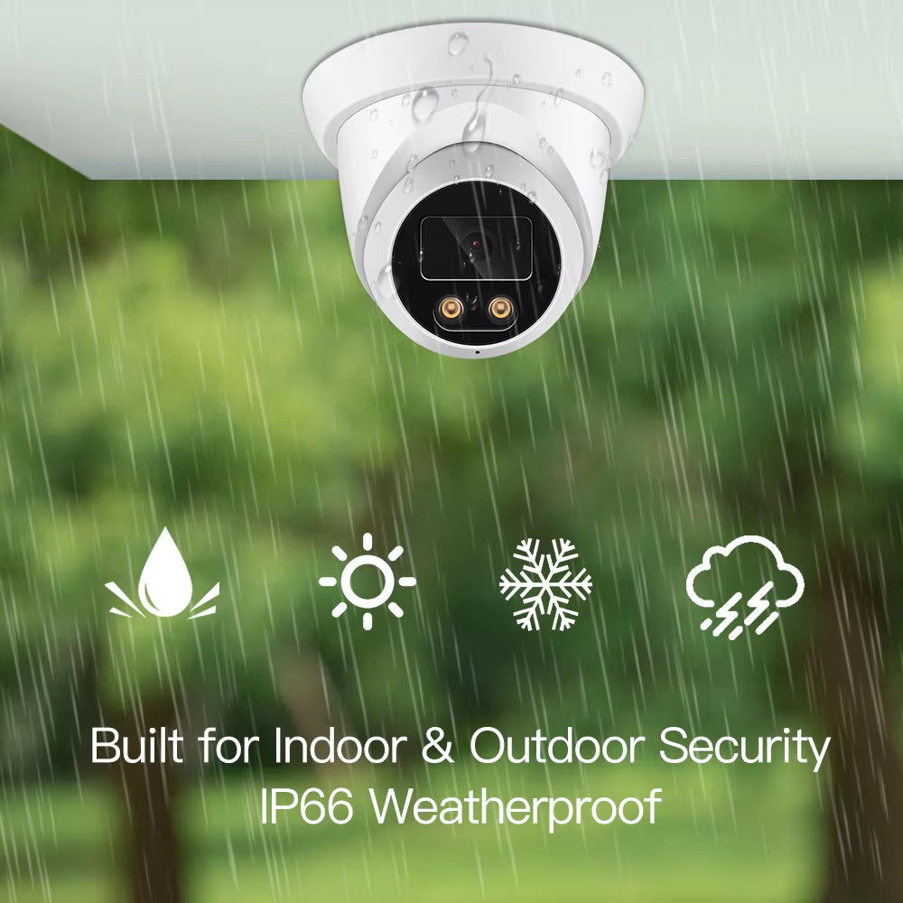 New 4K 8MP IP Camera Audio Outdoor POE H.265 Onvif Wide Angle 2.8Mm AI Color Night Vision Home CCTV Video Surveillance Security